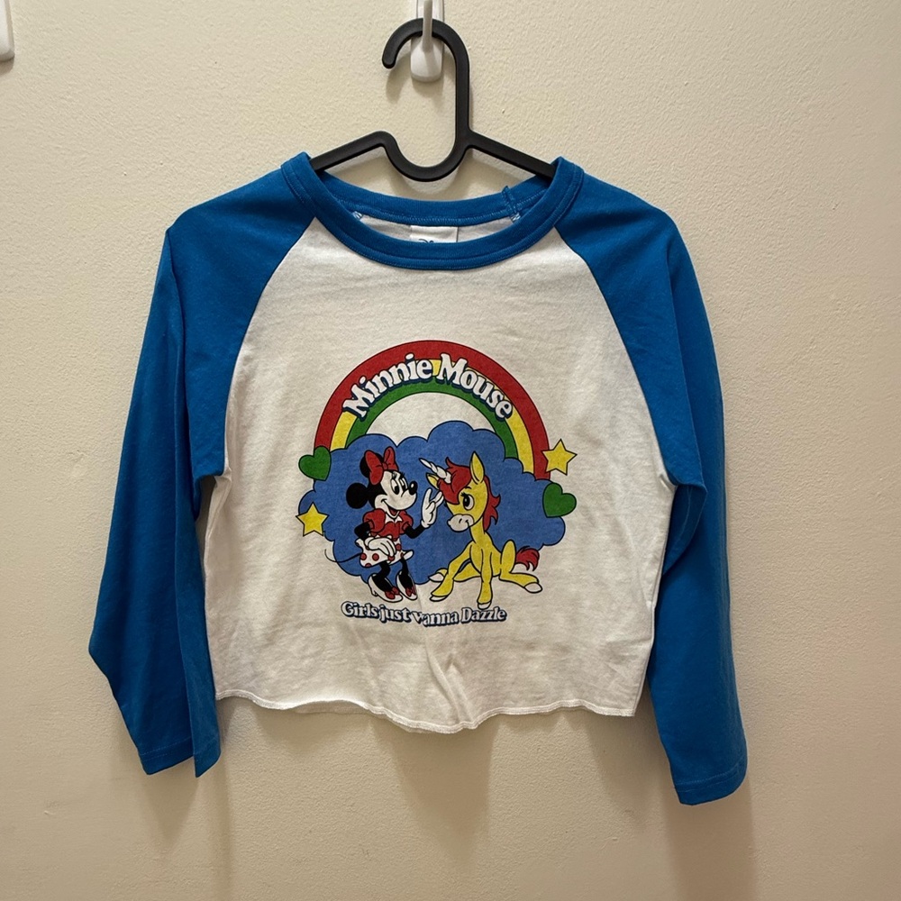 Cropped Minnie Mouse Tee